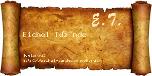 Eichel Tünde névjegykártya